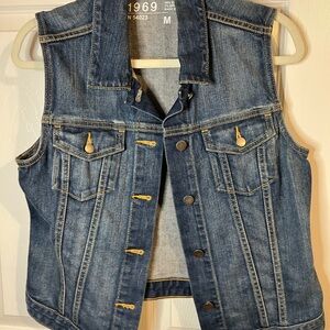 GAP Blue Denim Vest